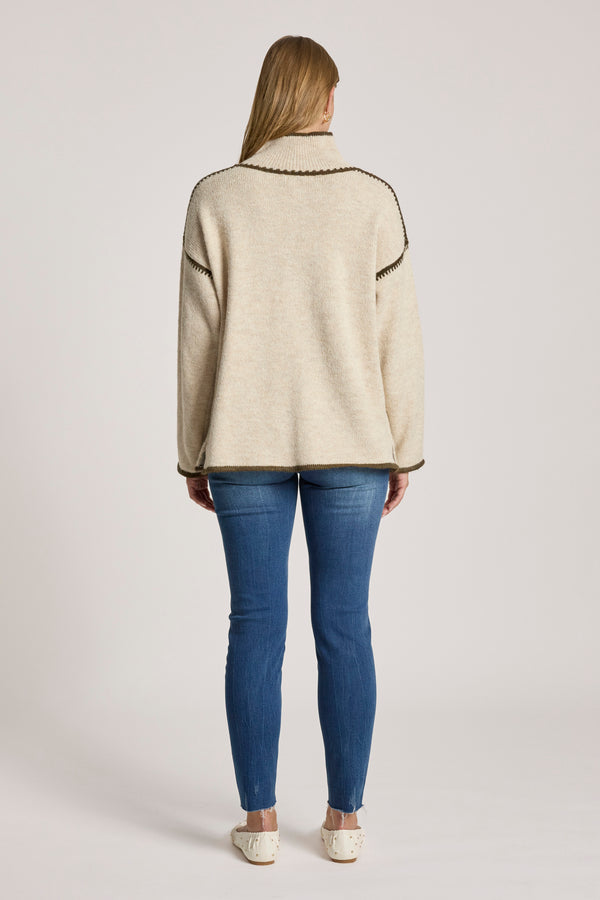 Eb & Ive - Orin Jumper - Dune/Olive