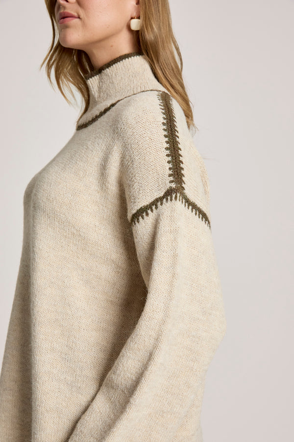 Eb & Ive - Orin Jumper - Dune/Olive