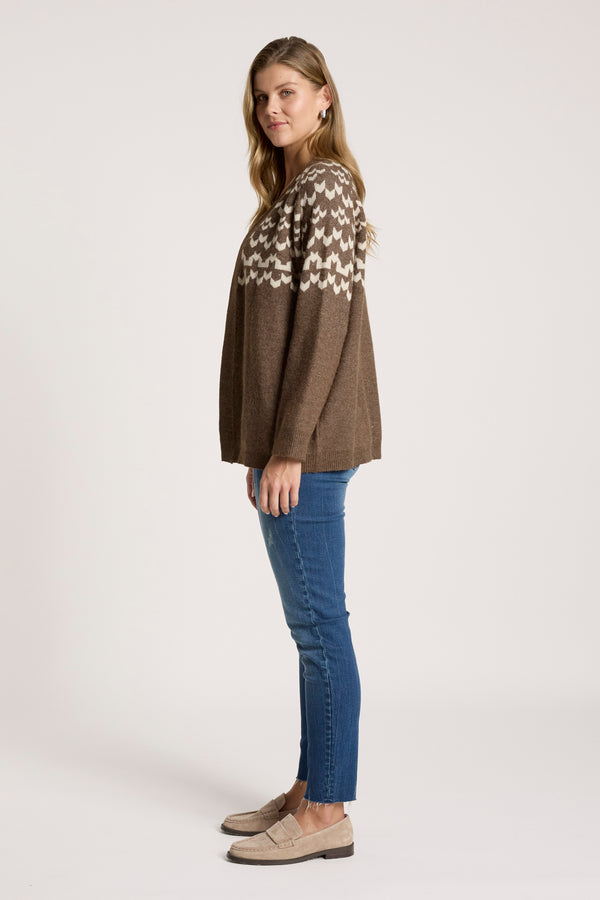 Eb & Ive - Maasai Cardigan - Cocoa/Dune