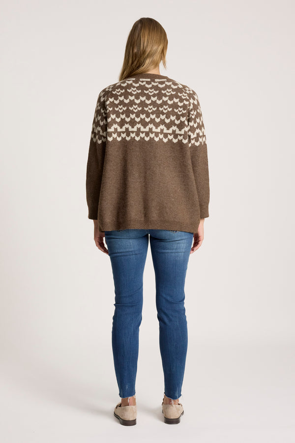 Eb & Ive - Maasai Cardigan - Cocoa/Dune