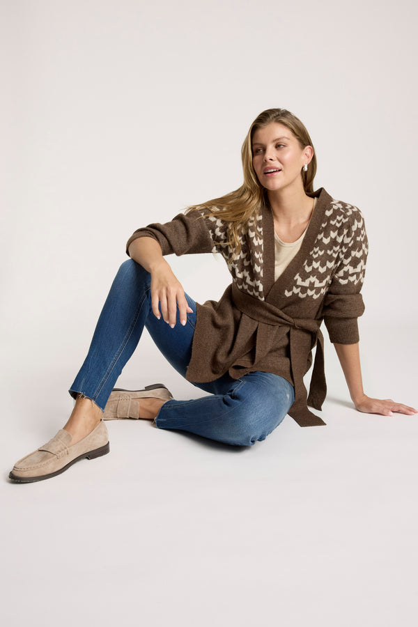 Eb & Ive - Maasai Cardigan - Cocoa/Dune