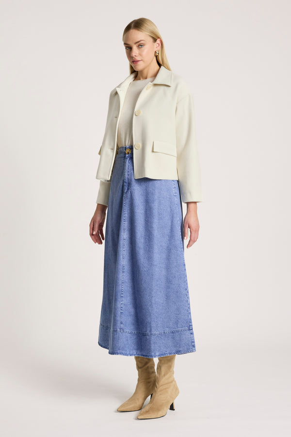 Eb & Ive - Wanderer Crop Jacket - Ecru