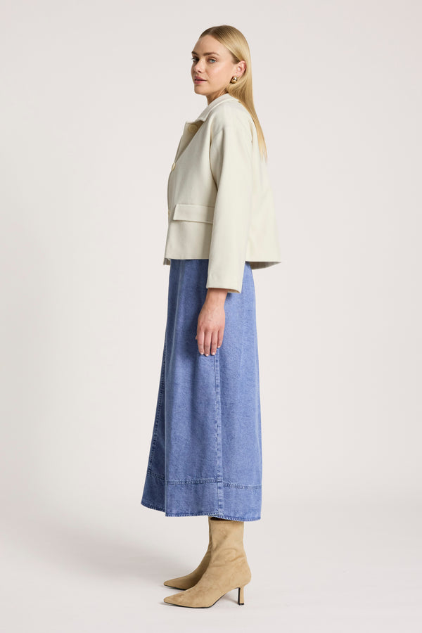 Eb & Ive - Wanderer Crop Jacket - Ecru