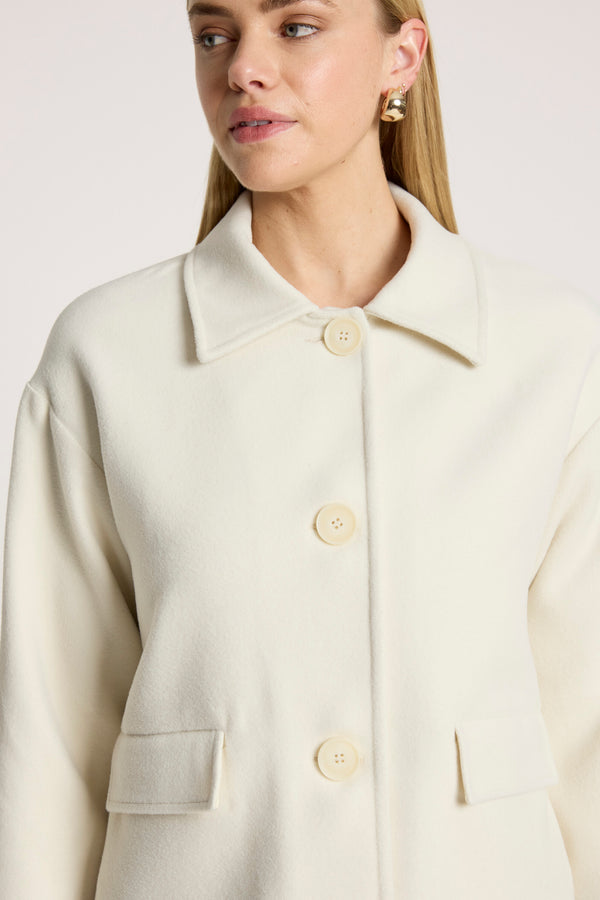 Eb & Ive - Wanderer Crop Jacket - Ecru