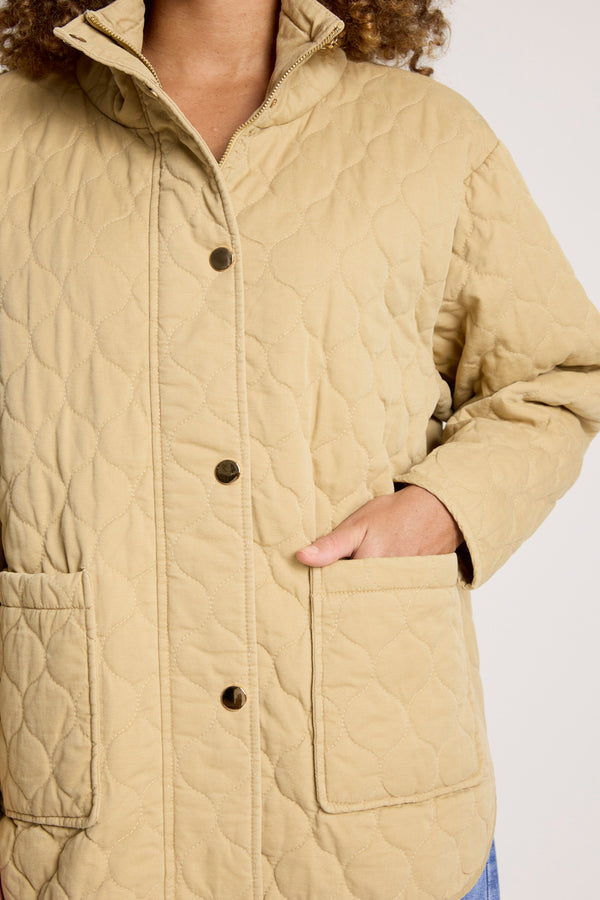 Eb & Ive - Sansi Quilted Jacket - Dune