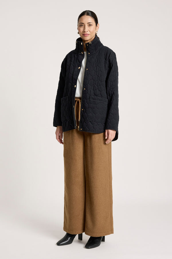 Eb & Ive - Sansi Quilted Jacket - Black