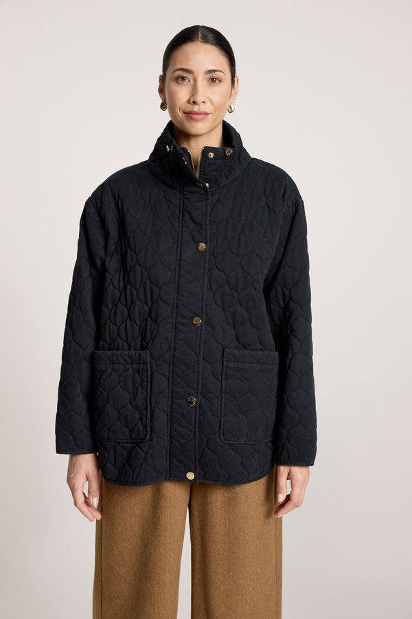 Eb & Ive - Sansi Quilted Jacket - Black