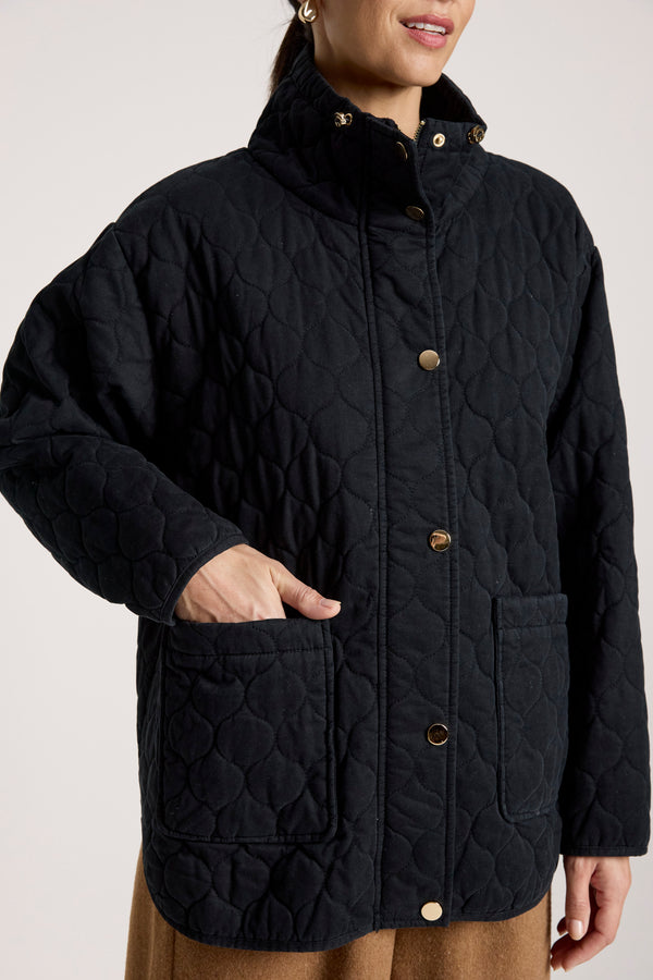 Eb & Ive - Sansi Quilted Jacket - Black