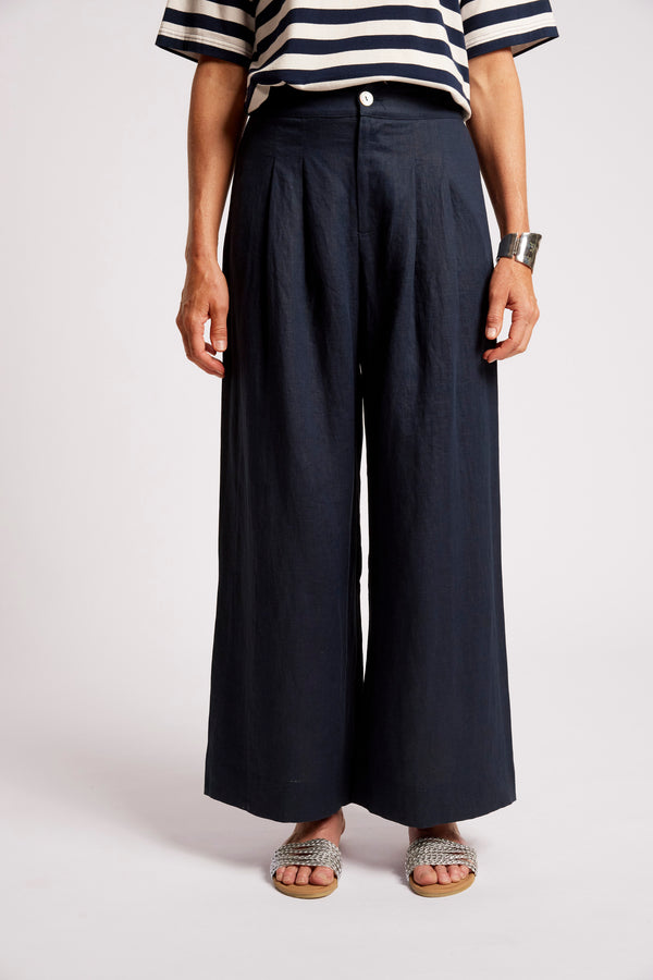 Eb & Ive - Cove Palazzo Pant - Indigo