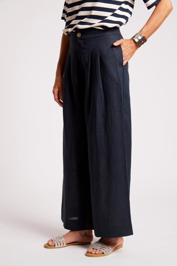 Eb & Ive - Cove Palazzo Pant - Indigo