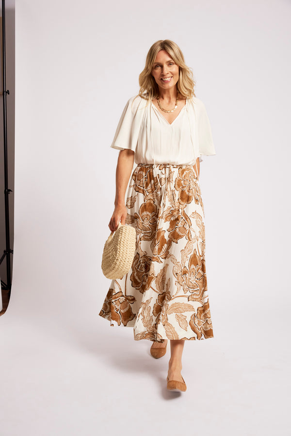 Eb & Ive -  Gaia Maxi Skirt - Dune