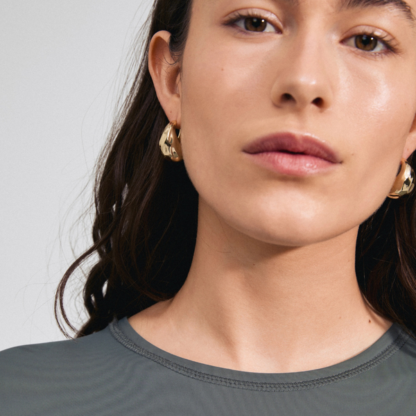 Pilgrim - Believe Recycled  Chunky Hoop Earrings - Gold