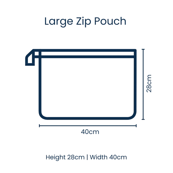 Project Ten - Large Zip Pouch - Maze