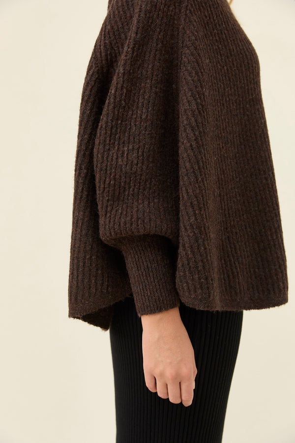 Isle of Mine - Miru Poncho - Chocolate