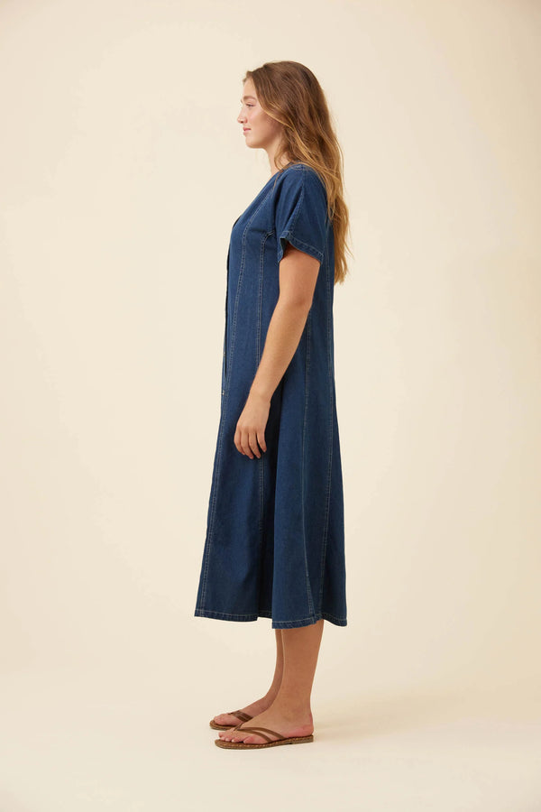 Isle of Mine -  Preston Maxi Dress - Deep Blue