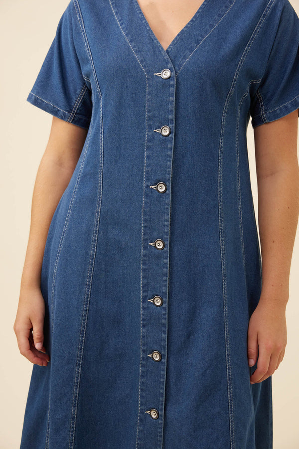 Isle of Mine -  Preston Maxi Dress - Deep Blue