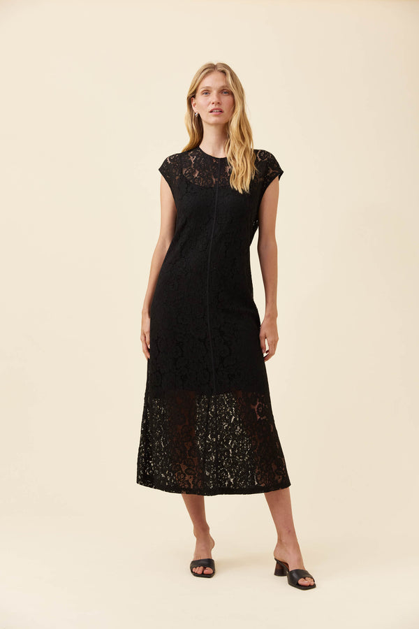 Isle of Mine - Ethel Lace Dress - Black