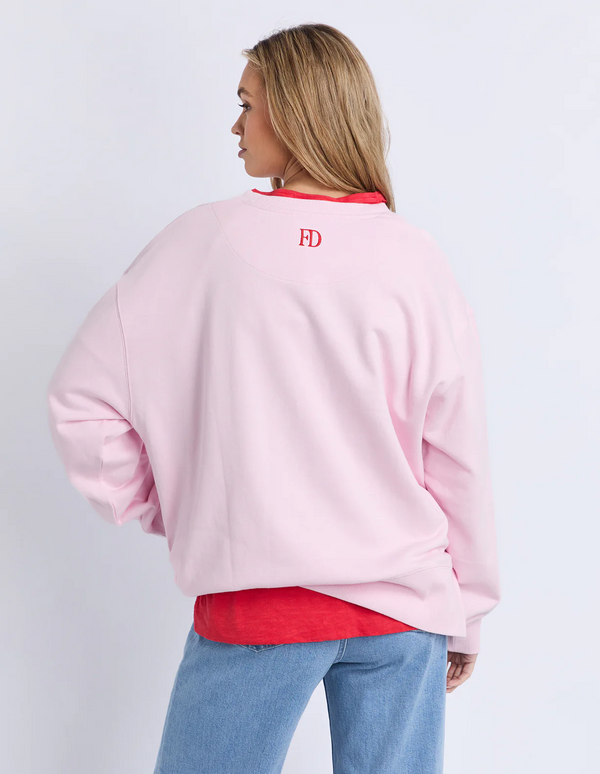 Foxwood - Effortless Contrast Crew - Pink