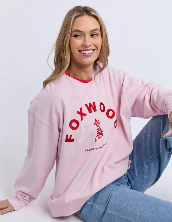 Foxwood - Effortless Contrast Crew - Pink