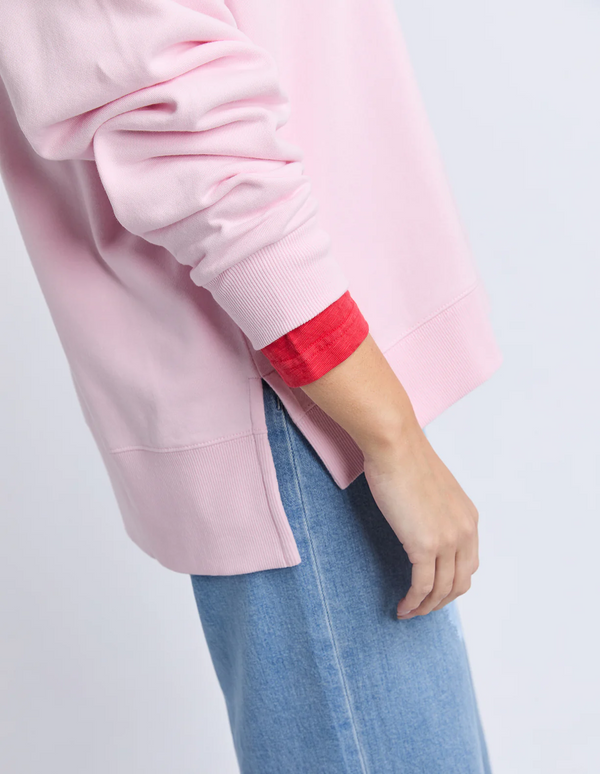 Foxwood - Effortless Contrast Crew - Pink