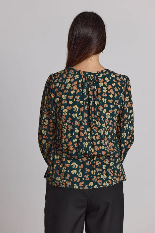 Stella + Gemma - Hudson Blouse - Winter Leopard