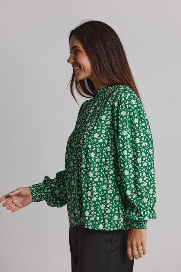 Stella + Gemma - Prospect Blouse - Green Floral