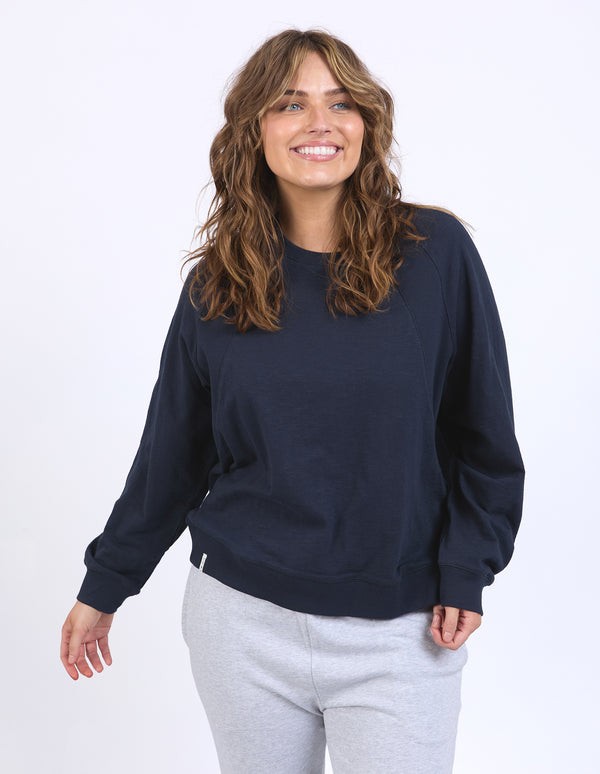 Elm - Kinsley L/S Sweat - Navy