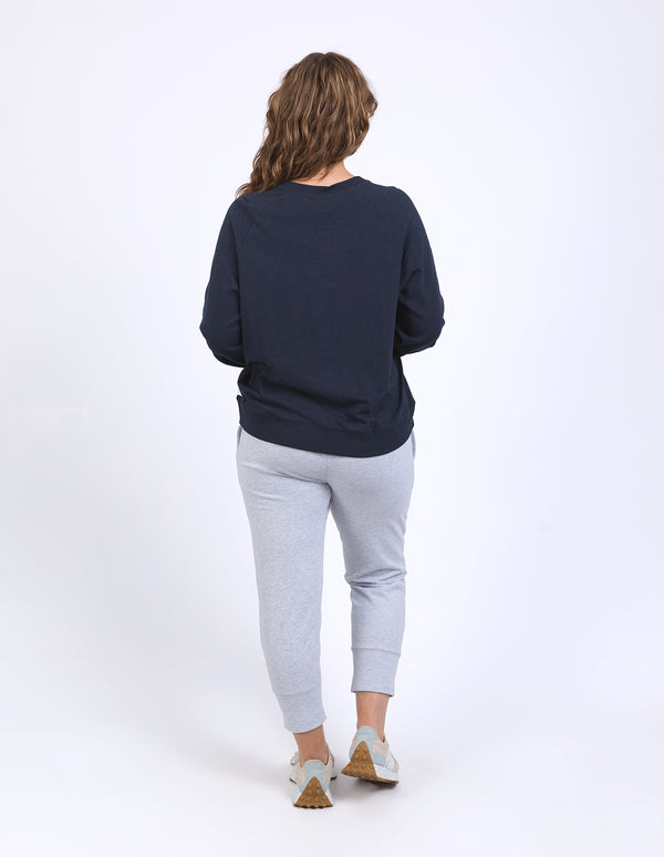 Elm - Kinsley L/S Sweat - Navy