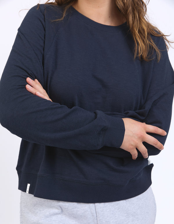 Elm - Kinsley L/S Sweat - Navy