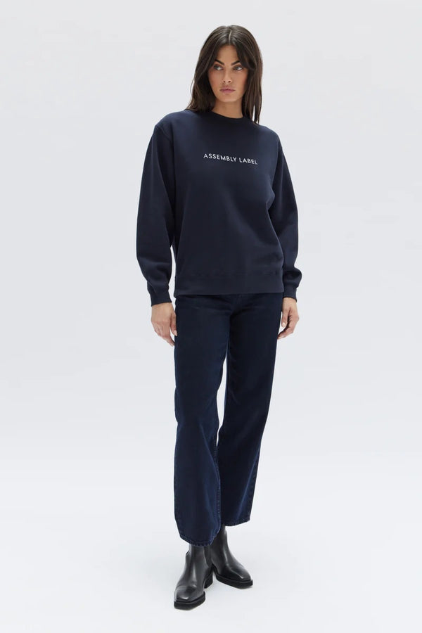 Assembly Label - The Logo Fleece - True Navy/White