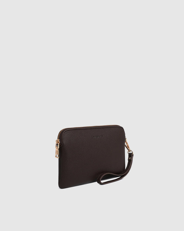 Louenhide - Poppy Clutch - Chocolate
