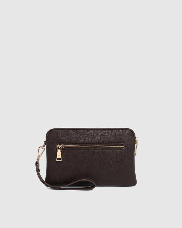 Louenhide - Poppy Clutch - Chocolate
