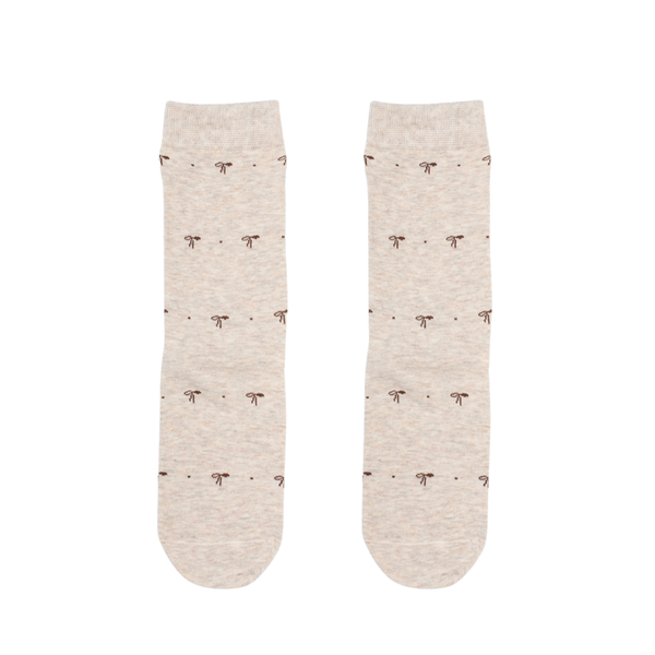 Antler - Bow Sock - Oatmilk