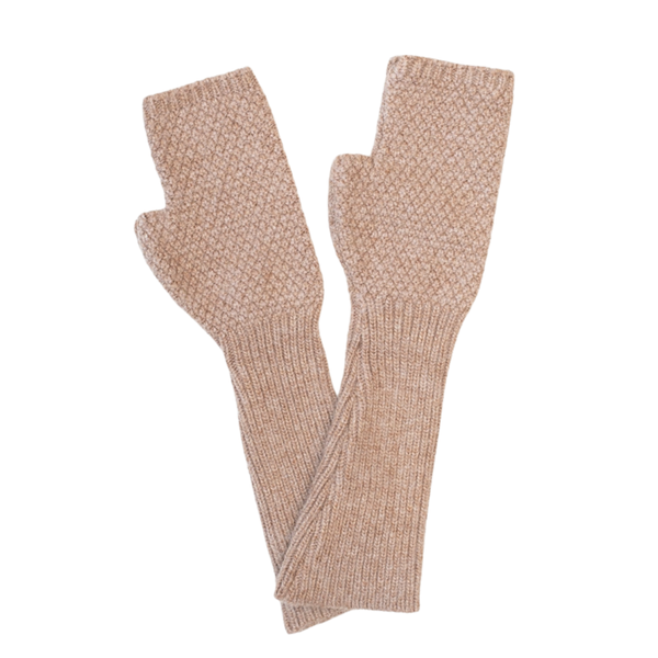 Antler - Mabel Long Fingerless Gloves - Natural