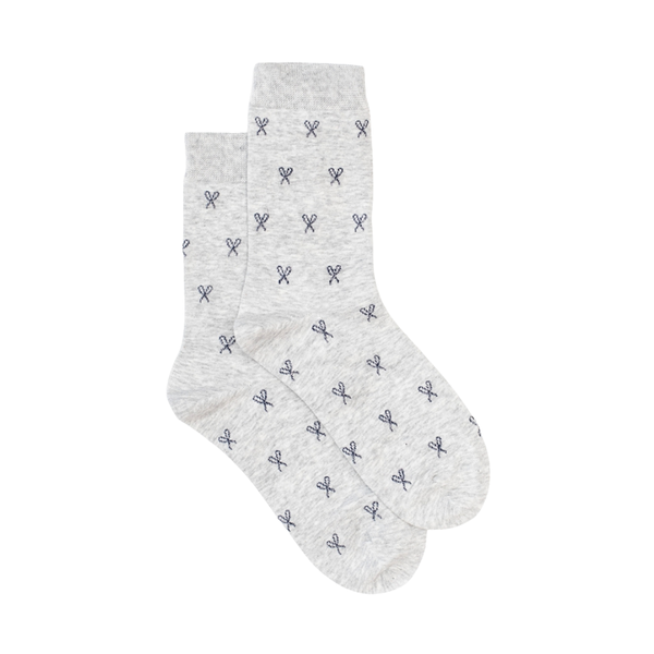 Antler - Silver Bow Sock