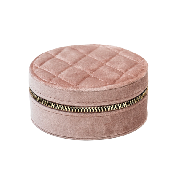 Antler - Velvet Jewellery Travel Box - Blush