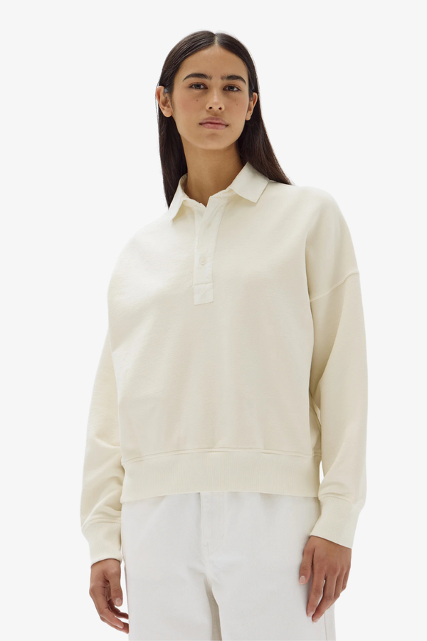 Assembly Label - Lux Polo Fleece - Cream