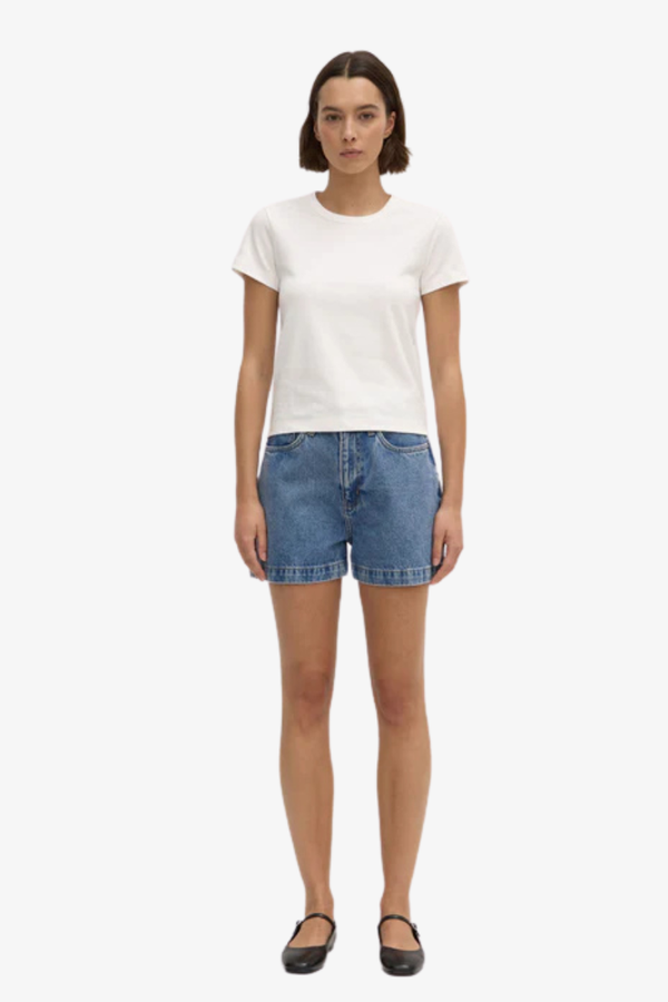 Assembly Label - Lyla Cap Sleeve Tee - Antique White