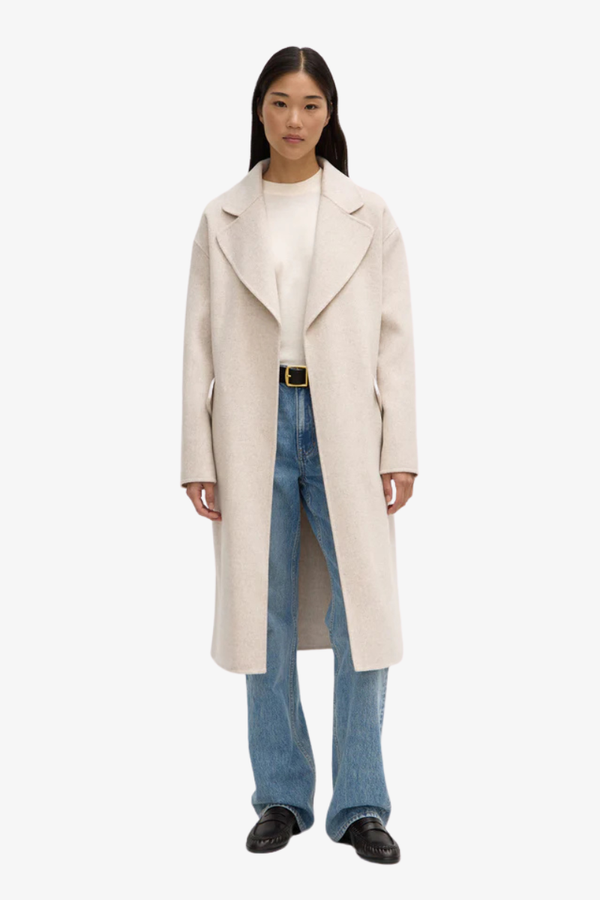 Assembly Label - Sadie Single Breasted Coat - Oat Marle