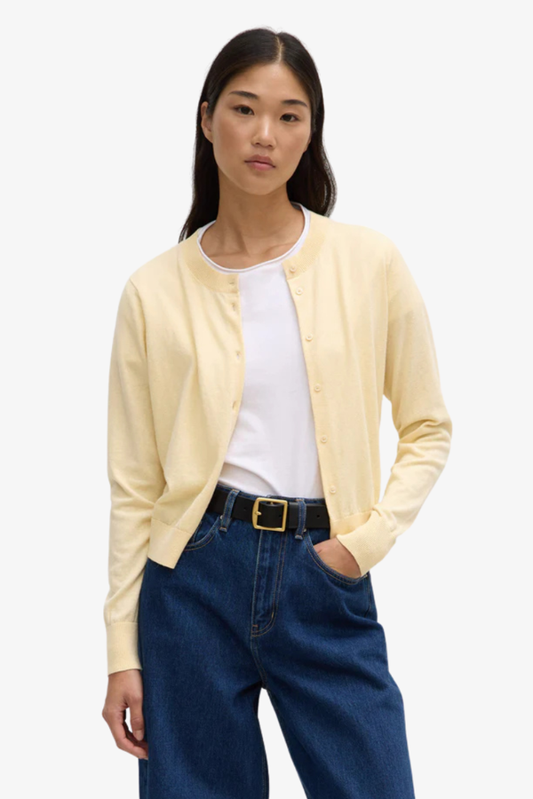 Assembly Label - Semra Cotton Cashmere Cardigan - Chamomile