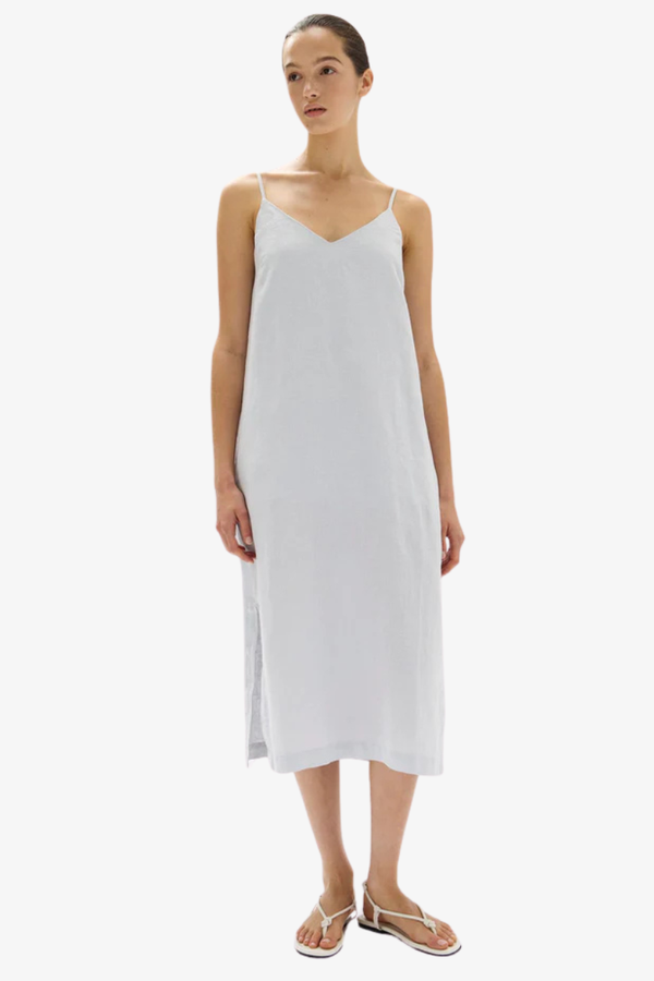 Assembly Label - Vallory Linen Slip Dress - Blue Haze