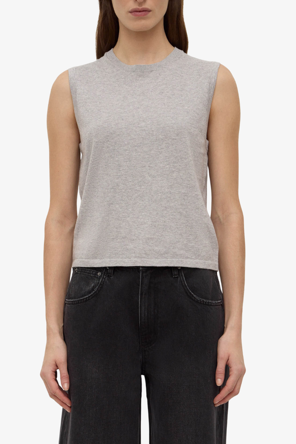 Assembly Label - Helena Cotton Cashmere Vest - Grey