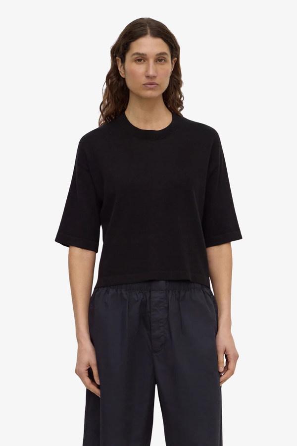 Assembly Label - Kensy Cotton Cashmere Tee - Black