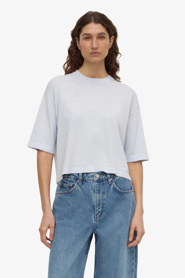 Assembly Label - Kensy Cotton Cashmere Tee - Powder Blue