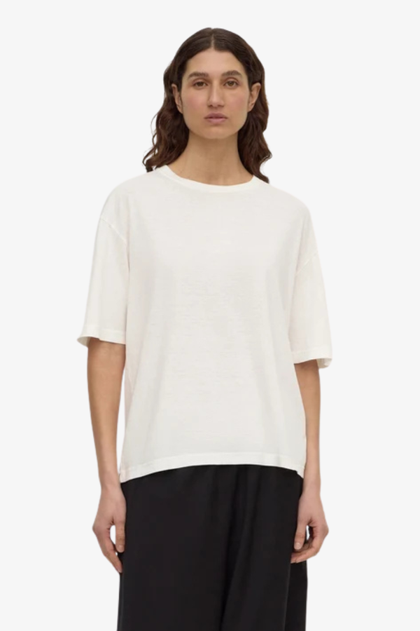 Assembly Label - Kira Cotton Hemp Tee - Antique White