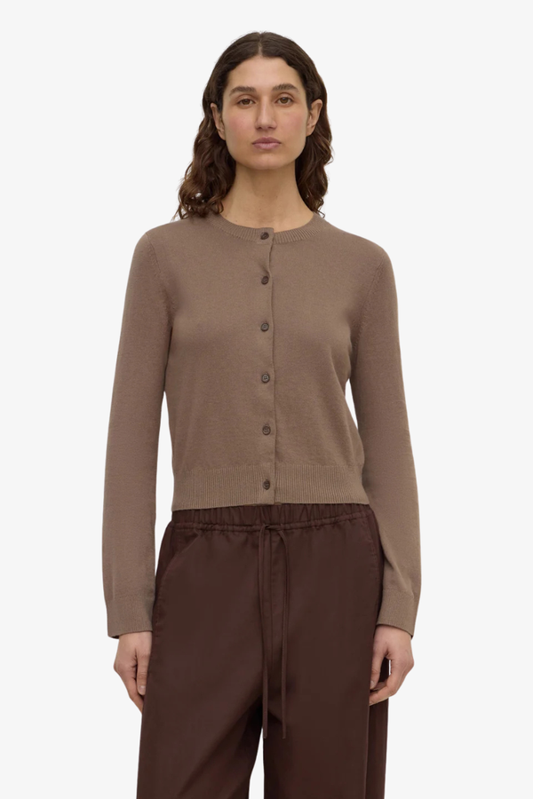 Assembly Label - Orina Cotton Cashmere Cardigan - Dark Sand