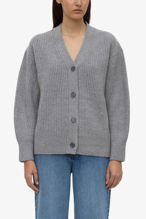 Assembly Label - Paloma Knit Cardigan - Grey Marle