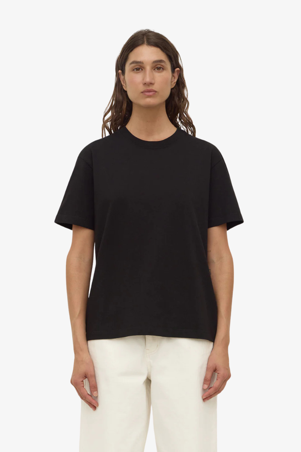 Assembly Label - Womens Organic Base Tee - Black