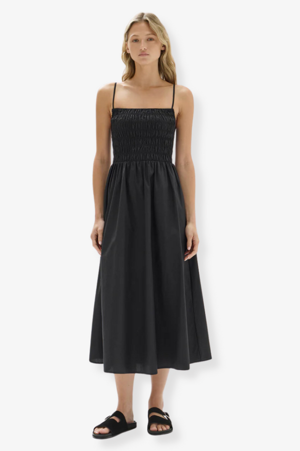 Assembly Label - Aubrey Rouched Dress - Black