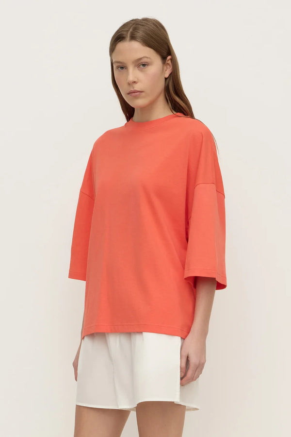 Assembly Label - Max Cotton Oversized Tee - Dahlia
